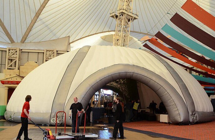 Inflatable Tents-Inflatable Double-Layer Dome Tent